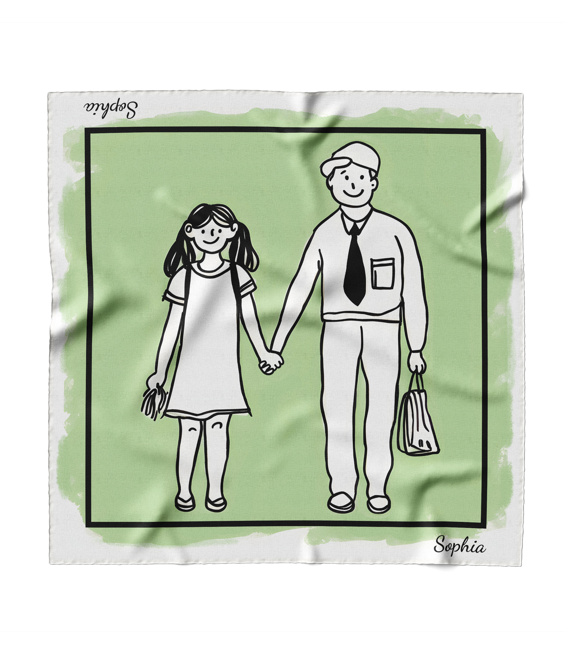 "Back to School" Square Scarf