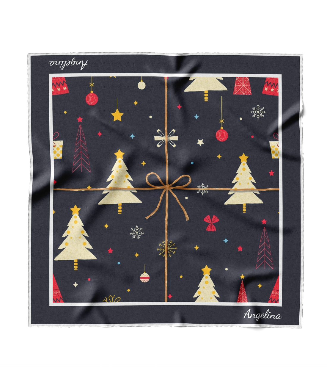 "Christmas Gift" Square Scarf