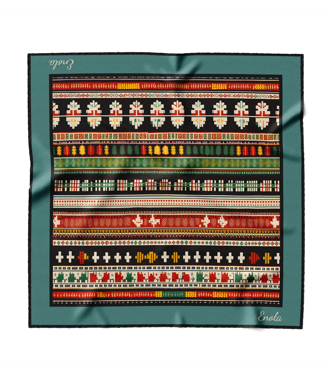 "Ethnic Patterns" Square Scarf