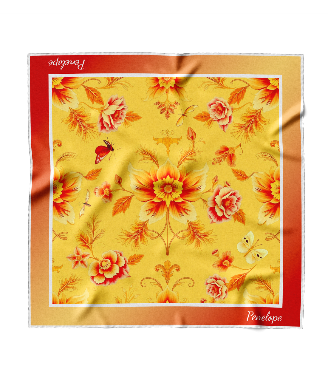 "Featherington" Square Scarf