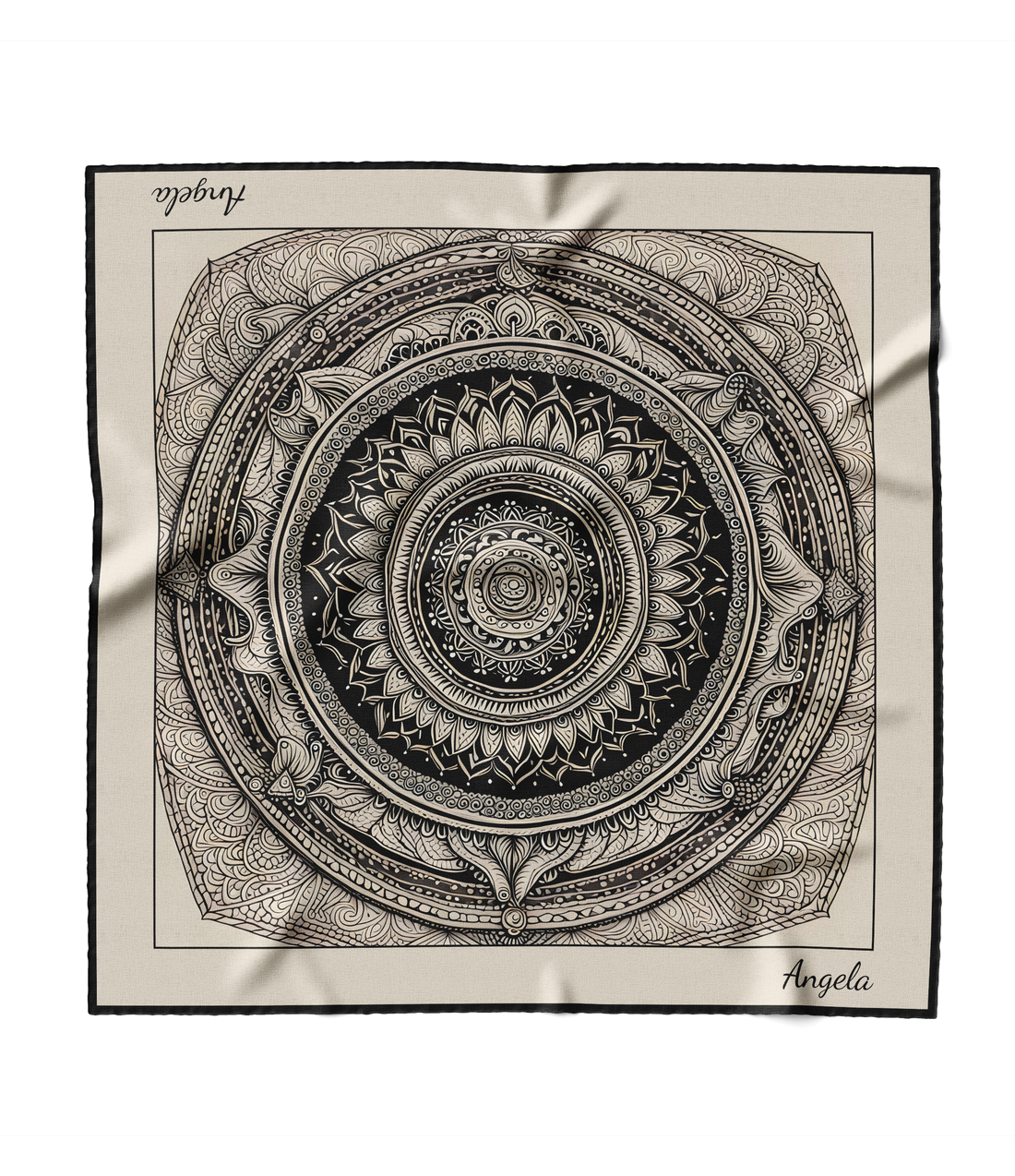 "Mandala" Square Scarf