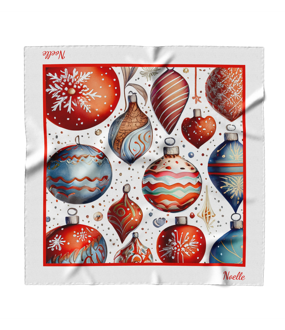 "Ornaments" Square Scarf
