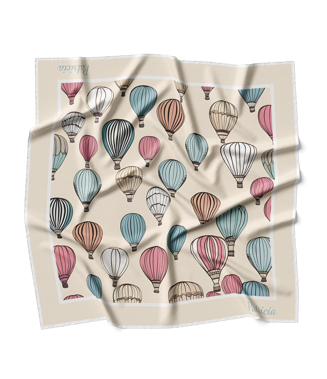 "Pastelle Balloons" Square Scarf