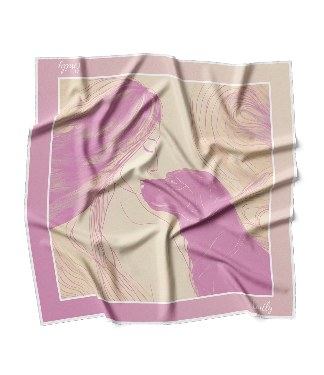 "Pink Pawnnection" Square Scarf