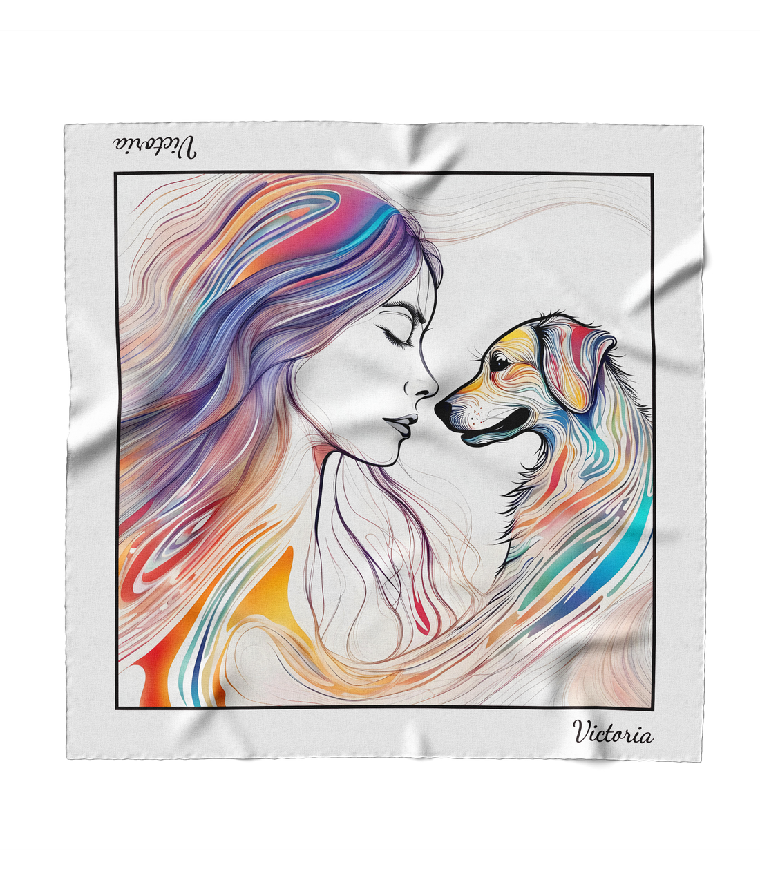 "Rainbow Pawnnection" Square Scarf