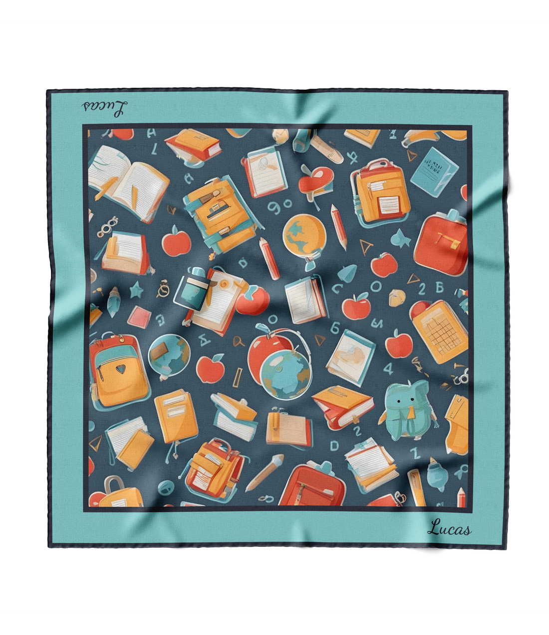 "School Supplies Party" Square Scarf