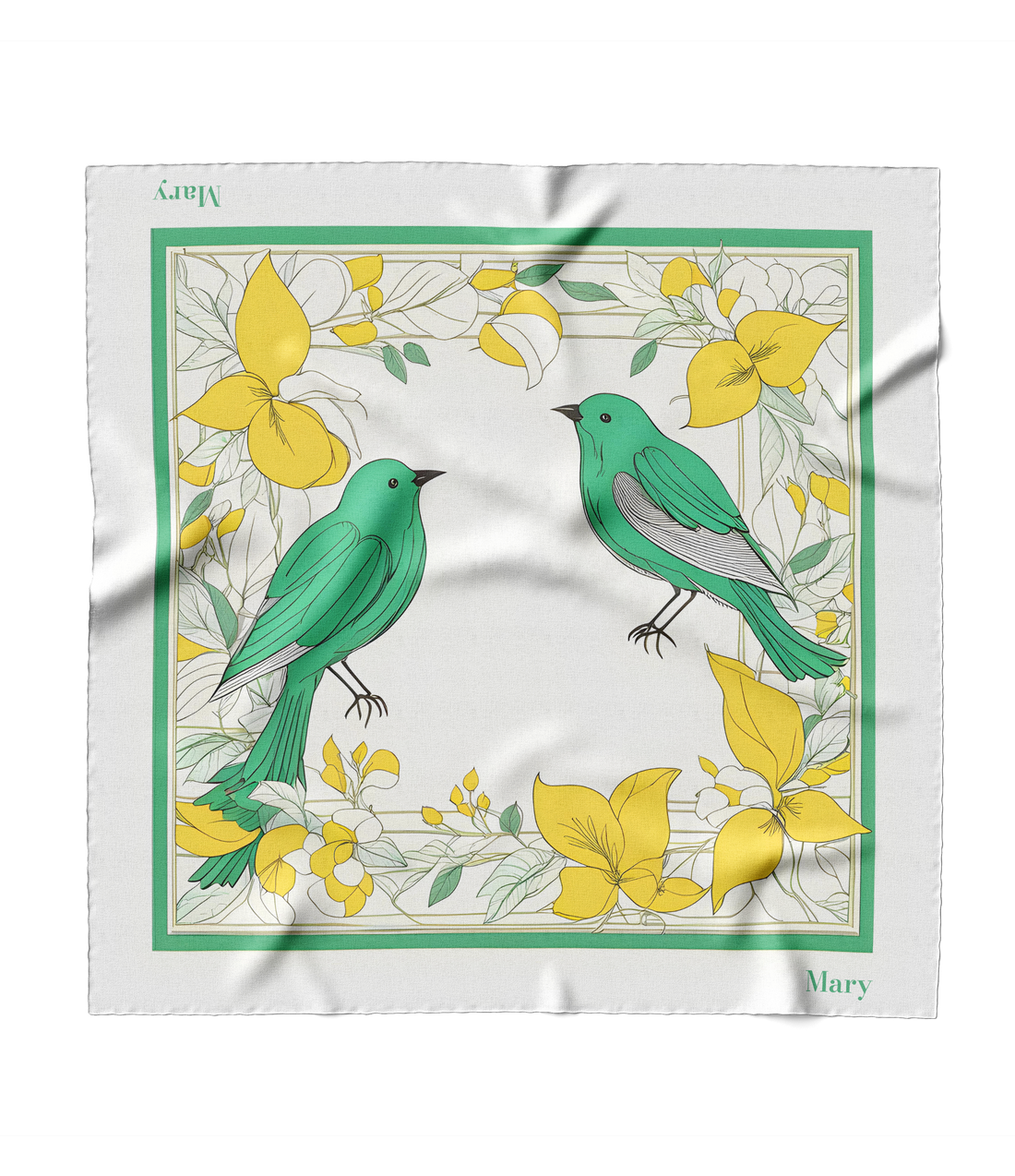 "Songbirds" Square Scarf