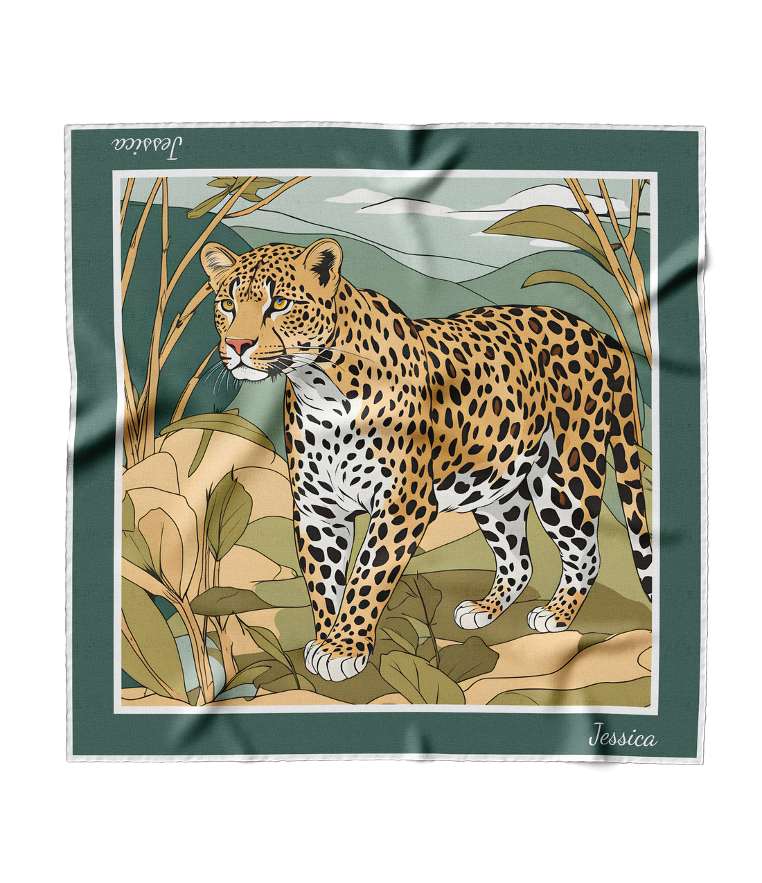 "Leopard" Square Scarf