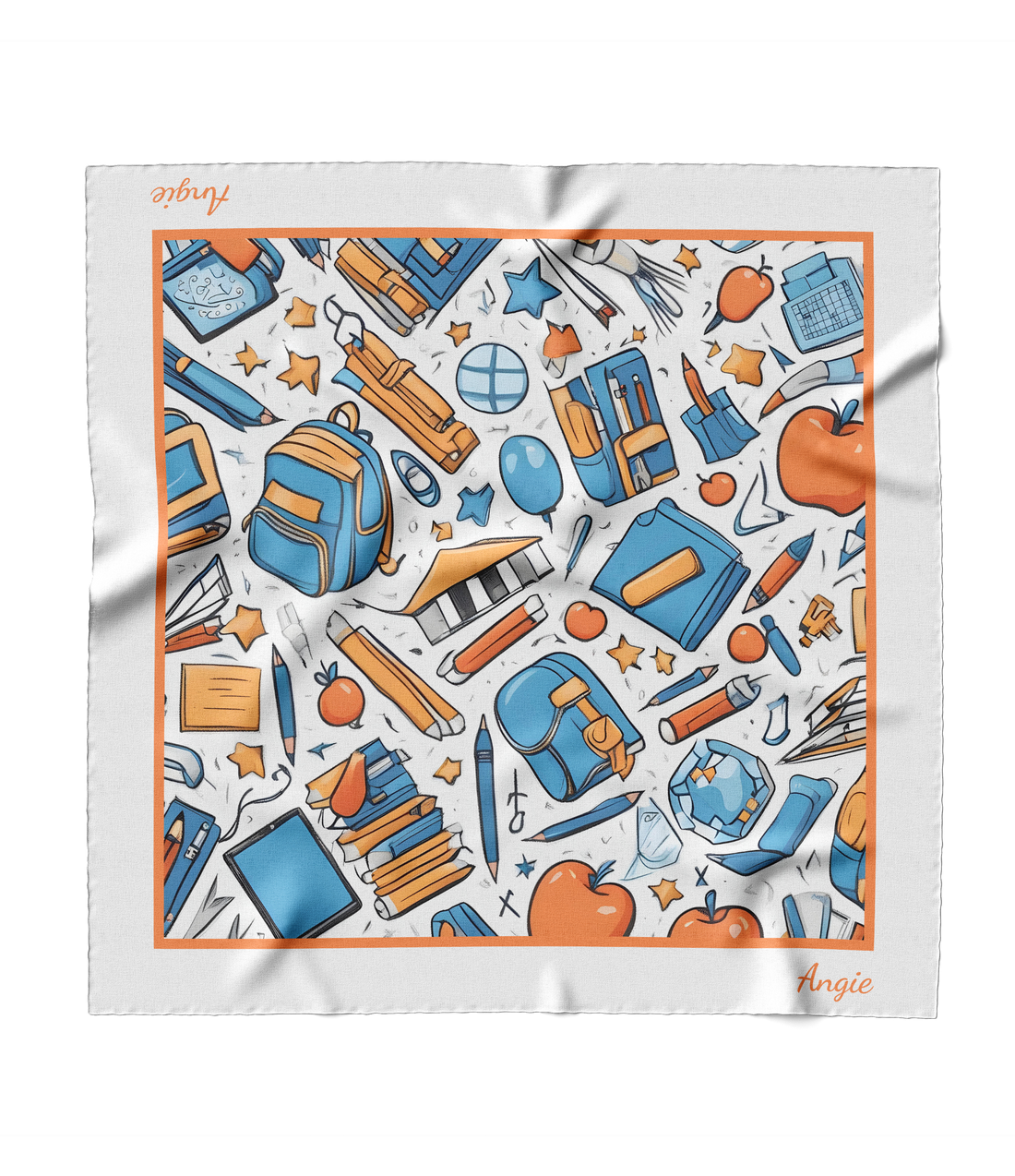 "Whimsical Backpacks" Square Scarf