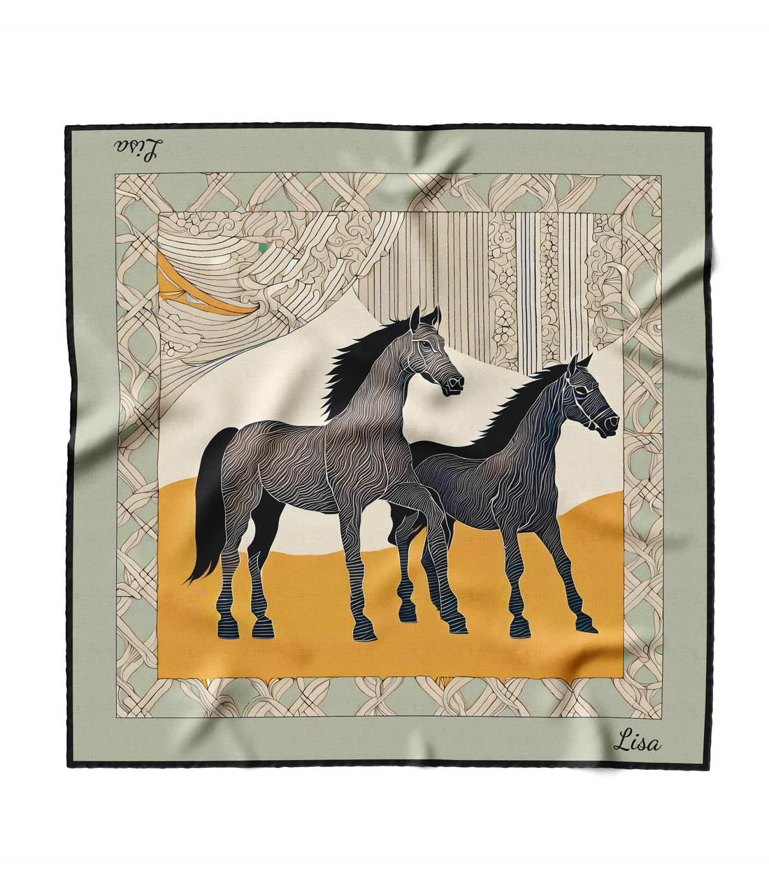 "Wild Horses" Square Scarf
