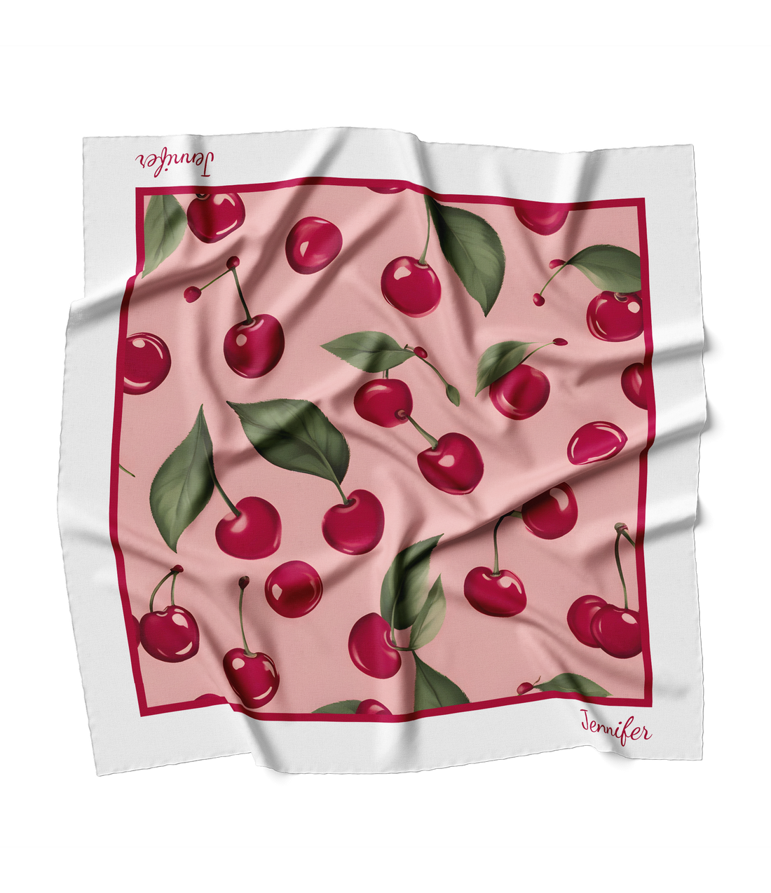 "Cherries" Square Scarf
