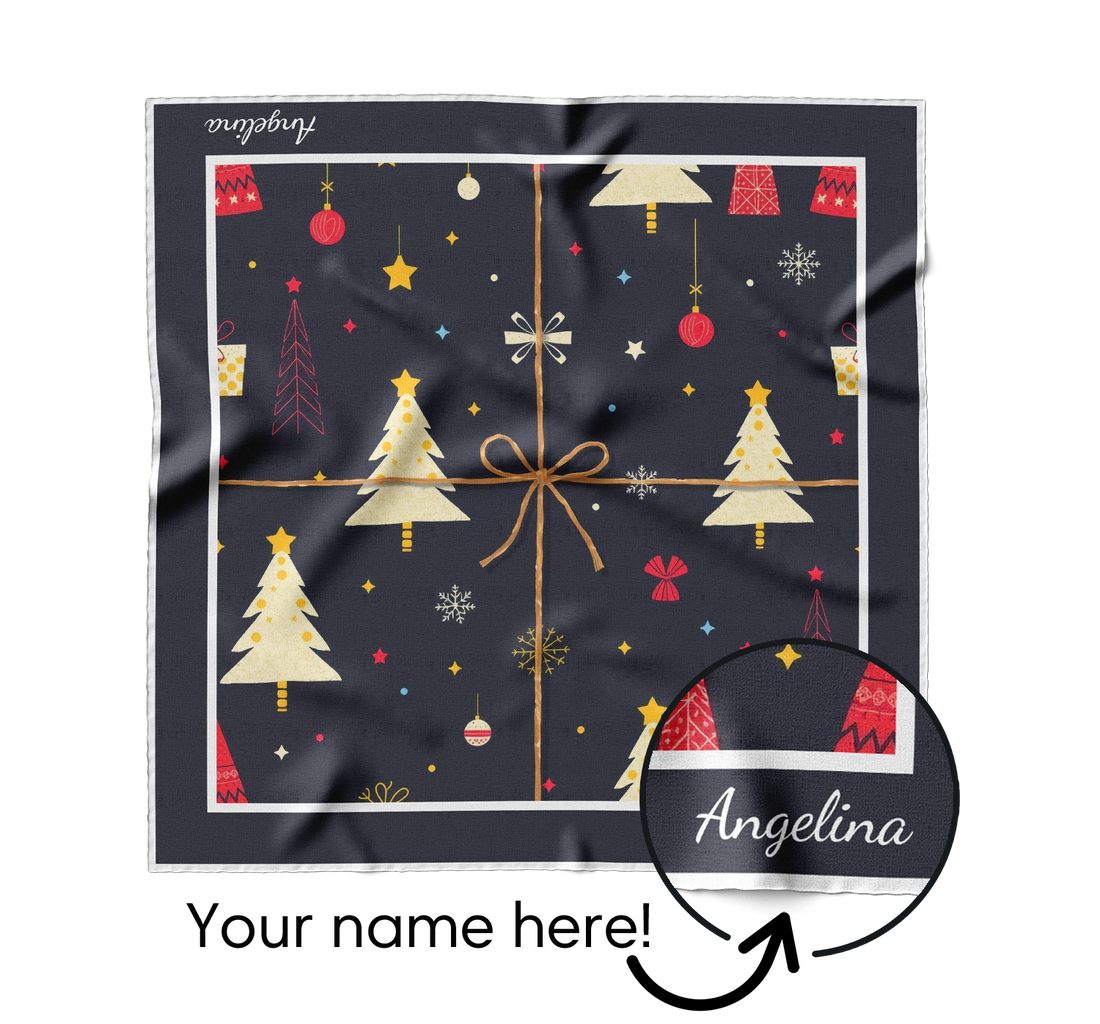 "Christmas Gift" Square Scarf