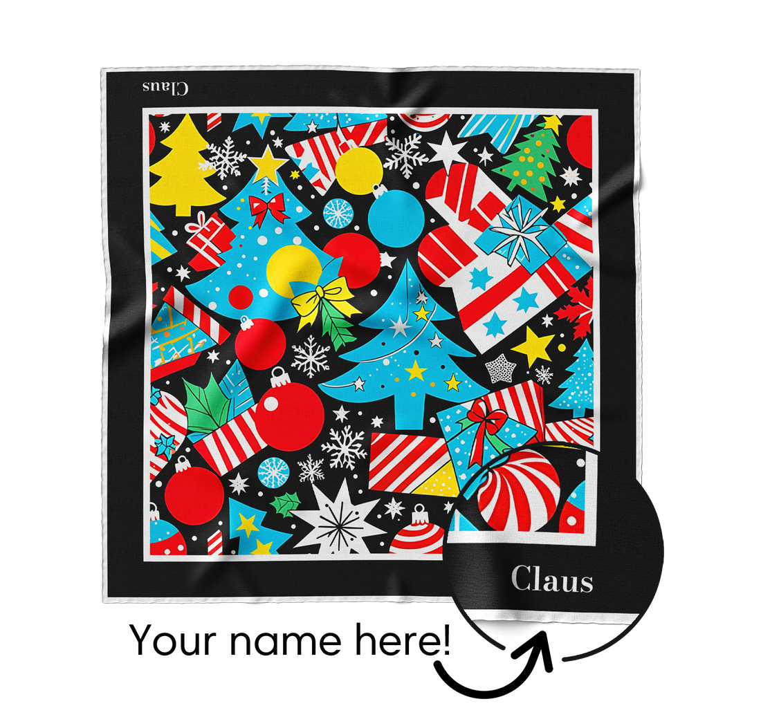 "Christmas Party" Square Scarf