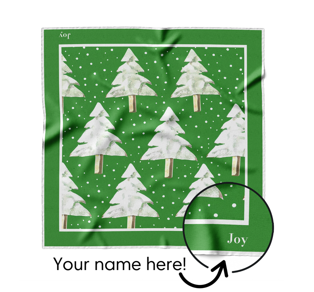 "Green Forest" Square Scarf