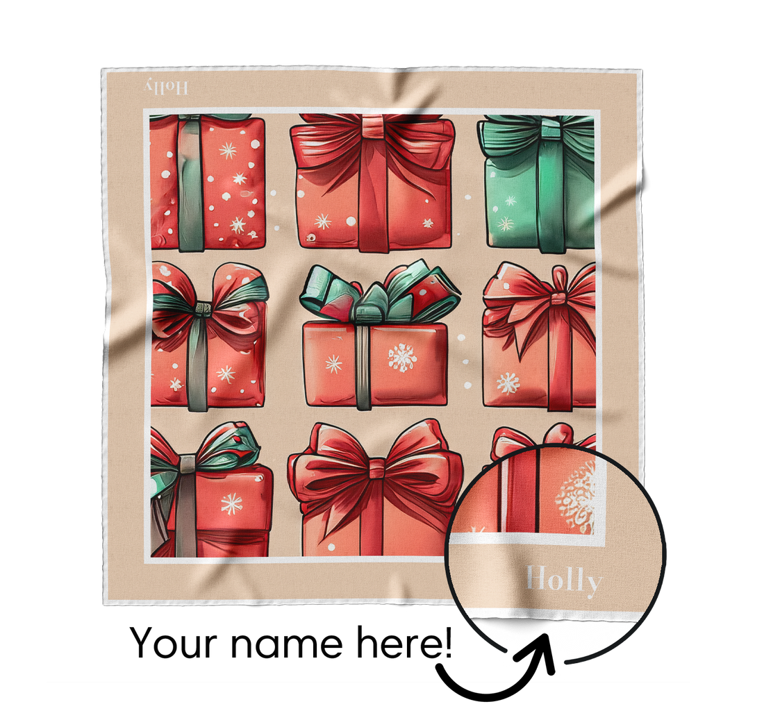 "Happy Presents" Square Scarf