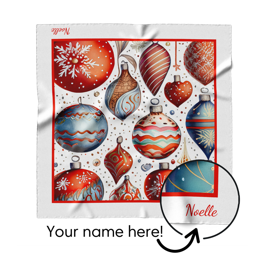 "Ornaments" Square Scarf