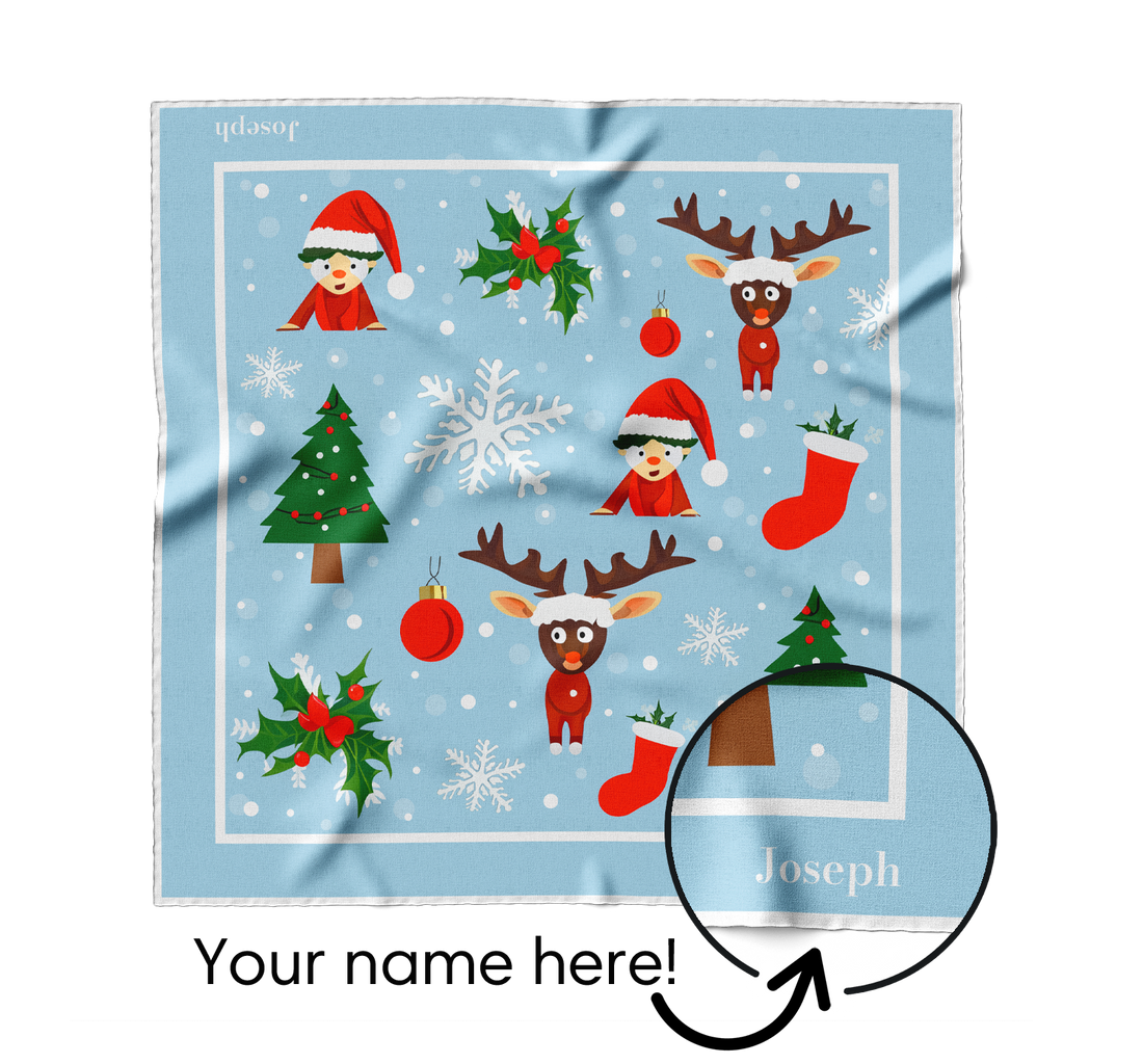 "Rudolph and Friends" Square Scarf