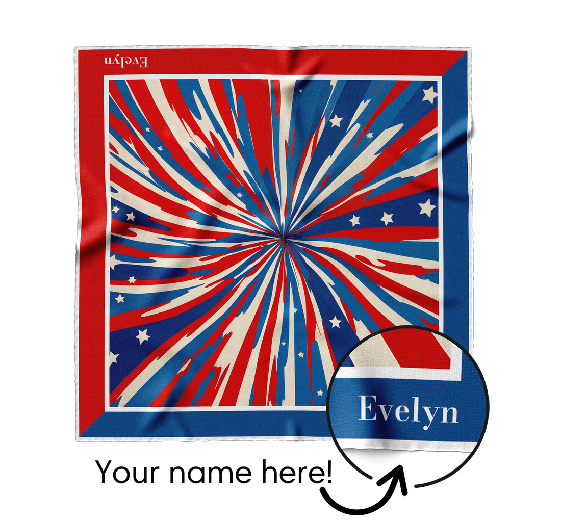 &quot;4th of July&quot; Square Scarf