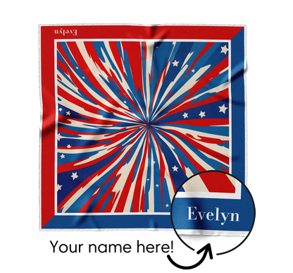 &quot;4th of July&quot; Square Scarf