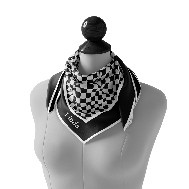 &quot;Checkerboard&quot; Square Scarf