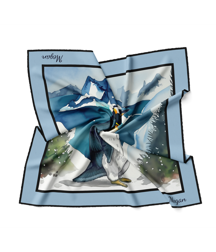 &quot;Cozy in Antarctica&quot; Square Scarf