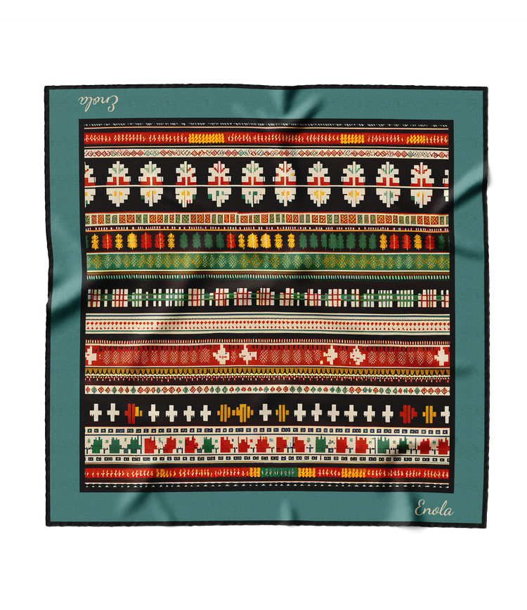 &quot;Ethnic Patterns&quot; Square Scarf