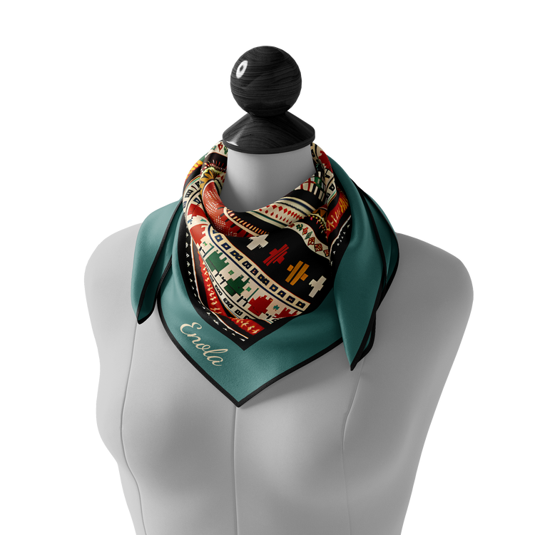 &quot;Ethnic Patterns&quot; Square Scarf