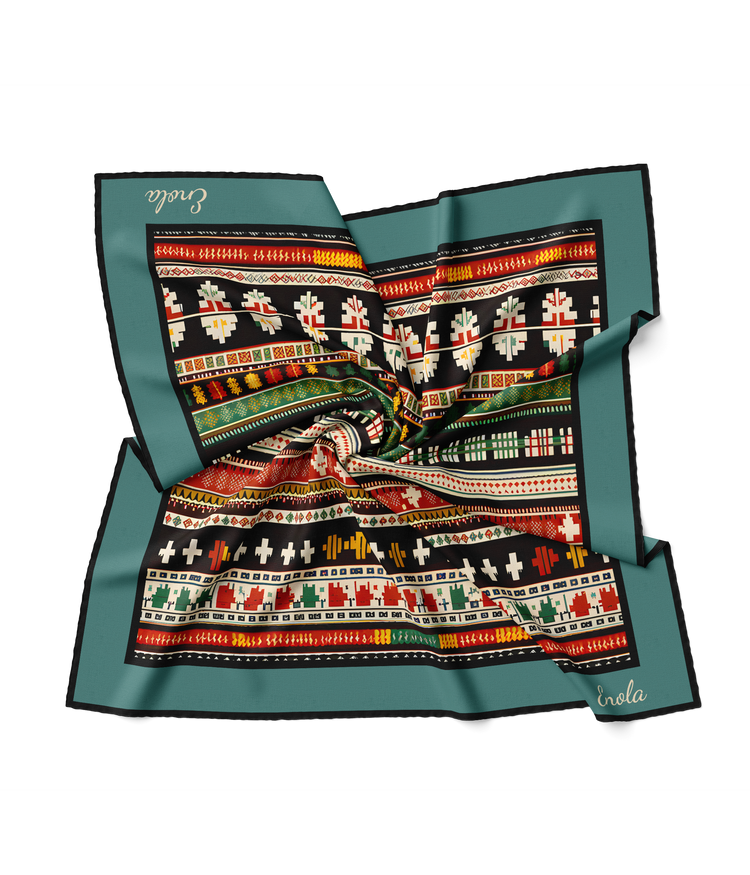 &quot;Ethnic Patterns&quot; Square Scarf