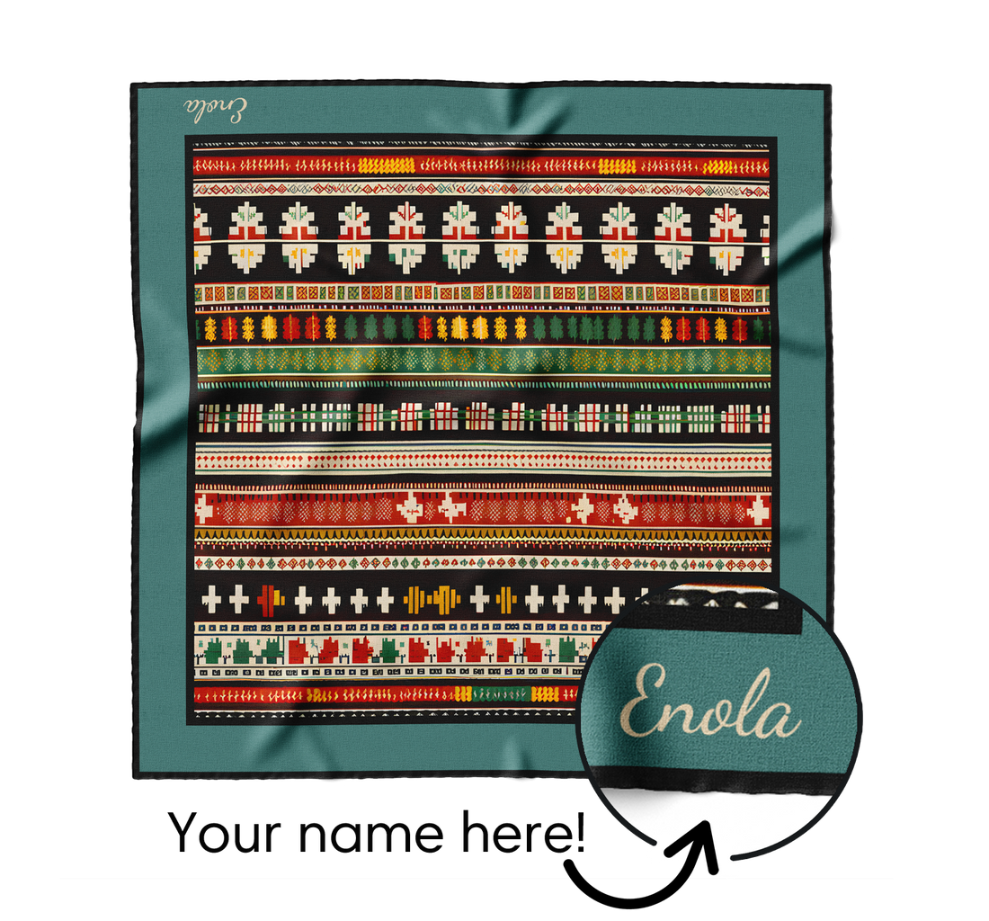 "Ethnic Patterns" Square Scarf