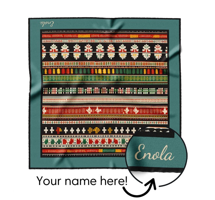 &quot;Ethnic Patterns&quot; Square Scarf