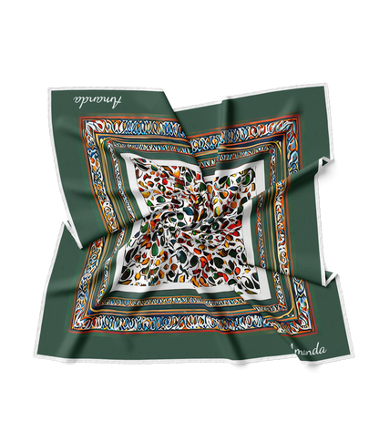 &quot;Floral Mosaic&quot; Square Scarf