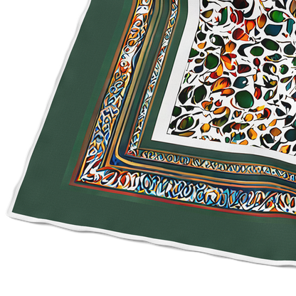 &quot;Floral Mosaic&quot; Square Scarf