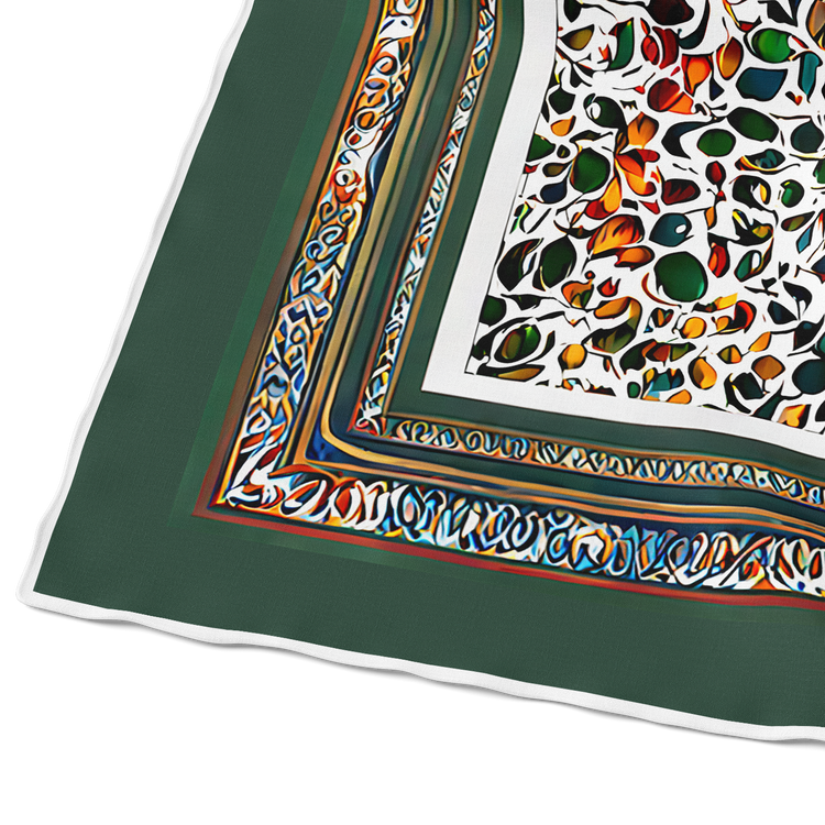 &quot;Floral Mosaic&quot; Square Scarf