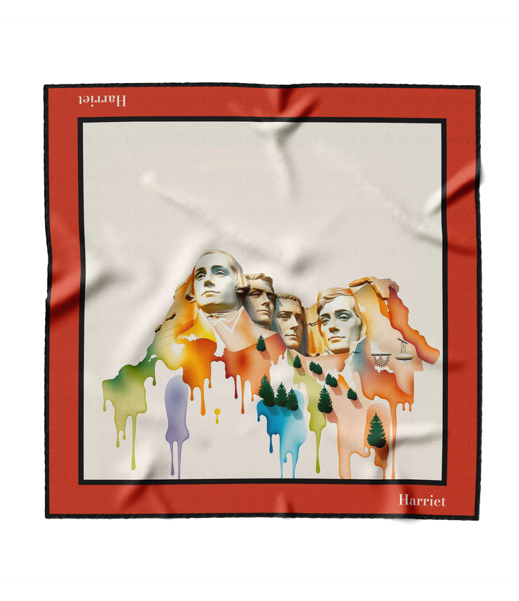 &quot;Founding Fathers in Watercolour&quot; Square Scarf