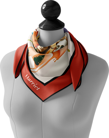 &quot;Founding Fathers in Watercolour&quot; Square Scarf