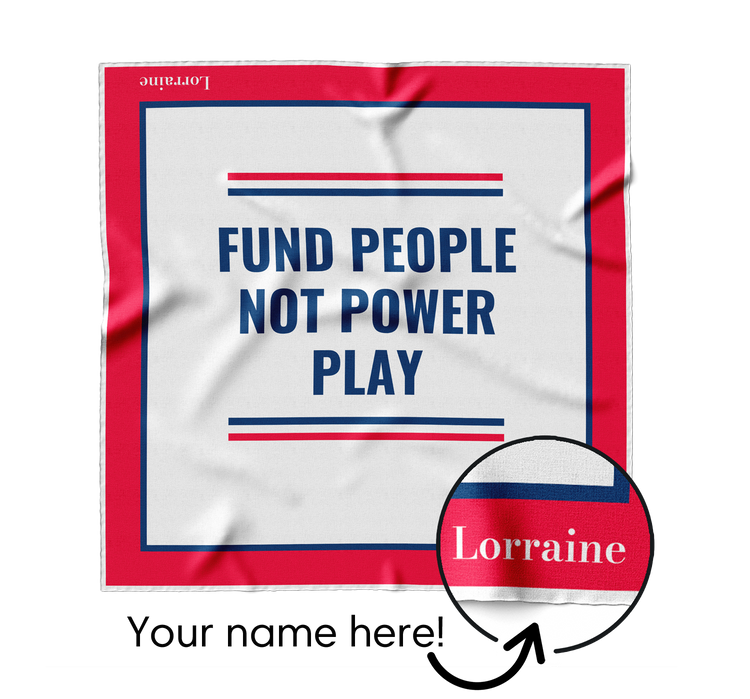 Fund People, Not Power Play