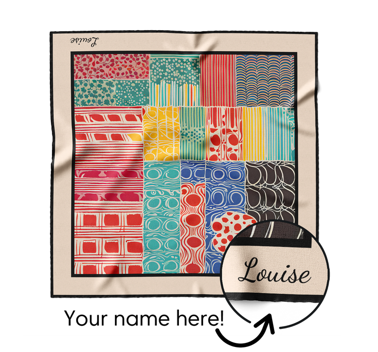 &quot;Happy Days&quot; Square Scarf