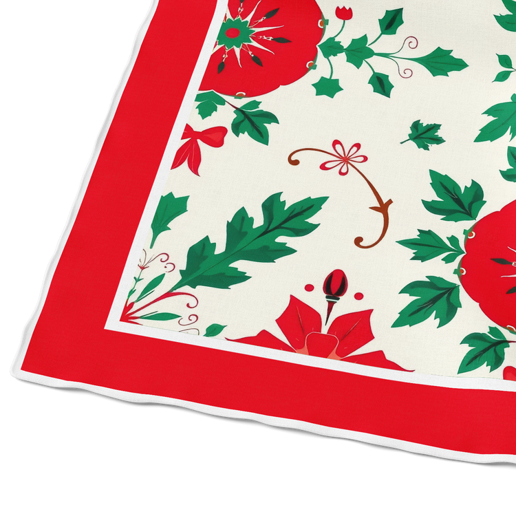 &quot;Holiday Wreath&quot; Square Scarf