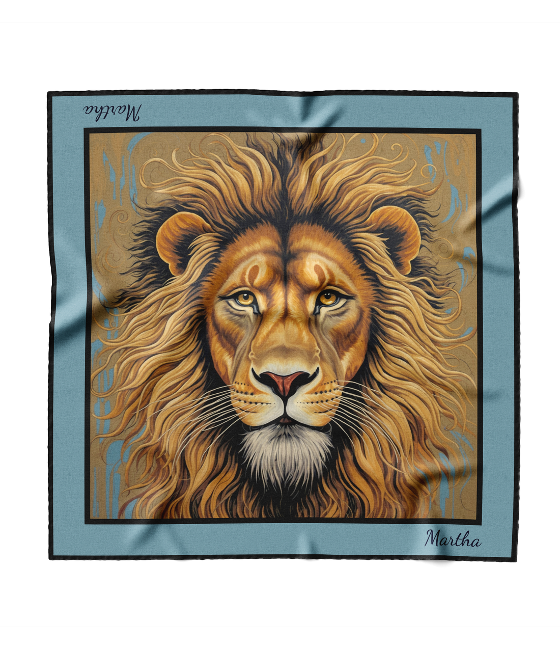 &quot;Jungle King&quot; Square Scarf