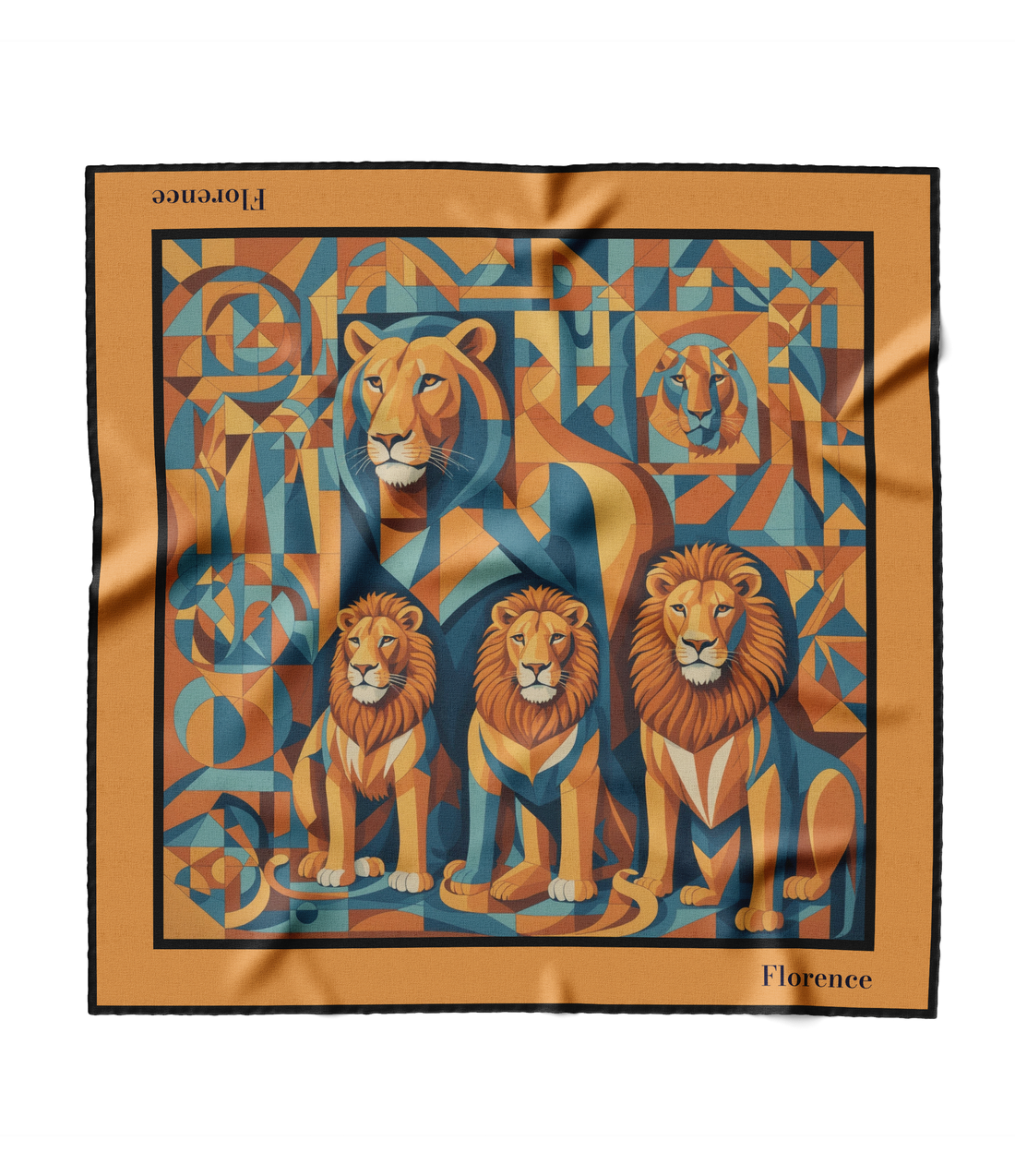 &quot;Lion Pride&quot; Square Scarf