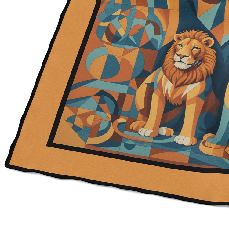 &quot;Lion Pride&quot; Square Scarf