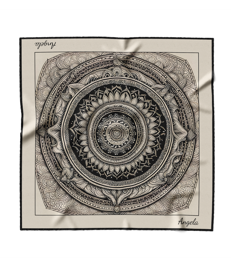 &quot;Mandala&quot; Square Scarf