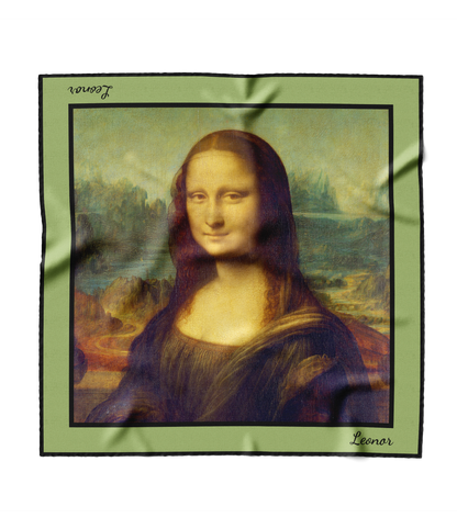 &quot;Mona Lisa&quot; Square Scarf