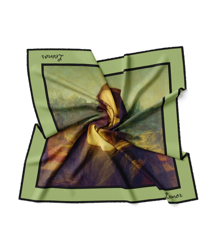 &quot;Mona Lisa&quot; Square Scarf