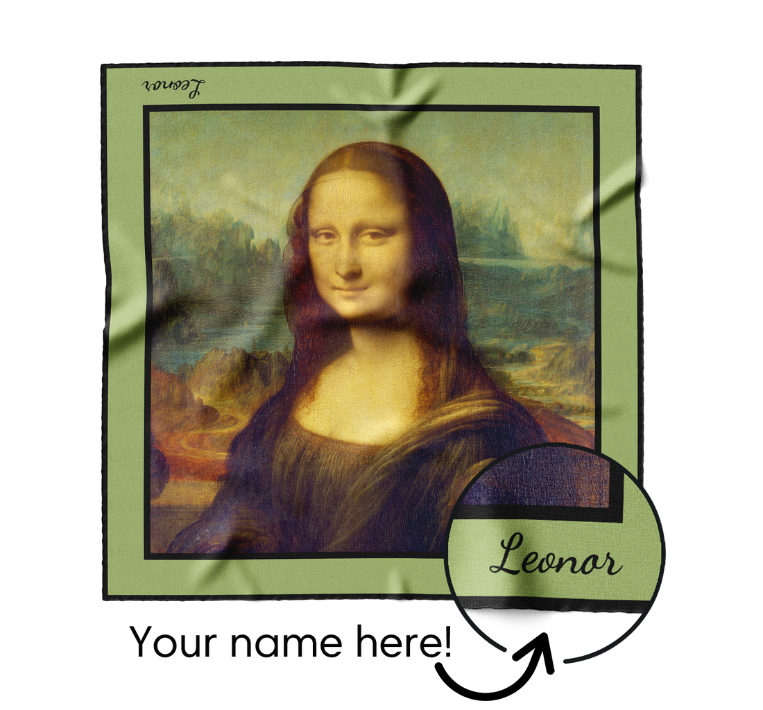 "Mona Lisa" Square Scarf
