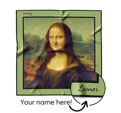 &quot;Mona Lisa&quot; Square Scarf