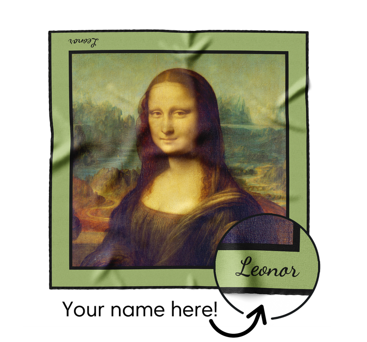&quot;Mona Lisa&quot; Square Scarf