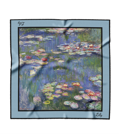 &quot;Water Lillies&quot; Square Scarf