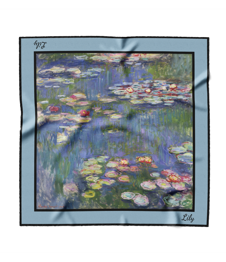 &quot;Water Lillies&quot; Square Scarf