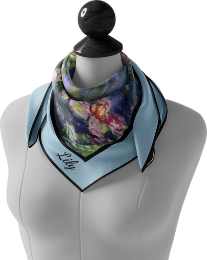 &quot;Water Lillies&quot; Square Scarf